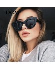 DCM w stylu Vintage okulary przeciwsłoneczne damskie Cat eye okulary Retro okulary przeciwsłoneczne damskie różowy lustro okular