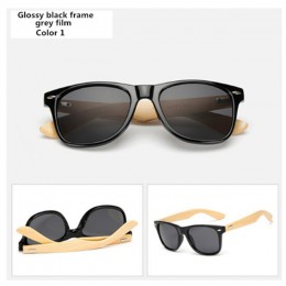 Bambusowe okulary mężczyźni kobiety Travel gogle okulary przeciwsłoneczne w stylu Vintage drewniane nogi okulary moda marka proj