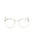 Okrągłe okulary rama kobieta mężczyźni okulary Retro krótkowzroczność optyczne ramki metalowe jasne obiektyw czarny srebrny złot