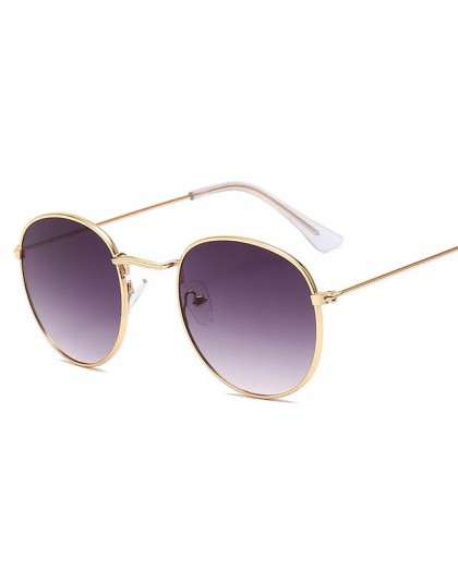 LeonLion 2019 klasyczny mała ramka okrągłe okulary przeciwsłoneczne damskie/mężczyźni marka projektant ze stopu lustrzane okular