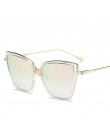 RBRARE ze stopu Cat Eye okulary przeciwsłoneczne damskie gradientu obiektyw okulary przeciwsłoneczne w stylu Vintage metalowe óc
