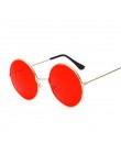 Retro małe okrągłe okulary przeciwsłoneczne kobiety w stylu Vintage marka odcienie czarne metalowe okulary przeciwsłoneczne dla 
