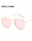 Oulylan rocznika wielokąta okulary przeciwsłoneczne damskie męskie marka metalowa rama okulary przeciwsłoneczne damskie UV400 ko