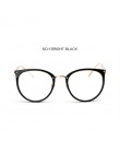 Kalejdoskop okulary przezroczyste damskie rama stopień okulary ponadgabarytowych Cat Eye okulary ramka okulary z przezroczystymi