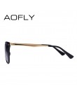 AOFLY mody damskie spolaryzowane okulary przeciwsłoneczne w stylu Vintage kobiety marka projektant odcienie okulary akcesoria ok