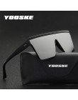 YOOSKE ponadgabarytowe okulary przeciwsłoneczne mężczyźni w stylu Vintage marka jazdy okulary przeciwsłoneczne kobiety płaskie g
