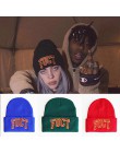 FUCT gwiazda Billie Eilish dzianiny kapelusz haft jesień i zima mężczyzn i kobiet hip hop kapelusz tendencja list czapka z wełny