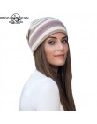 BINGYUANHAOXUAN nowy nabytek popularne kapelusze damskie kapelusze dla wiosną i jesienią dzianiny z Fashional wełny paskiem czap