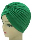 FOXMOTHER nowa moda kobiety 21 jednolity kolor czarny biały czerwony beżowy zielony Indian Turban kapelusze czapki dla pań