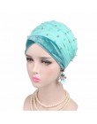 2019 nowy projekt muzułmaninem Skullies & czapki z siatki i aksamitna szalik czapka z daszkiem dla kobiet luksusowa marka pearl 