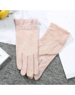 Nowych kobiet koronkowe rękawiczki lato jedwabiu rzeczywistym Elegent sukienka dziewczyny cienkie rękawiczki bawełniane przyzwoi