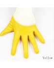 LongKeeper nowy projekt Sexy skórzane rękawiczki dla kobiet połowa Palm PU skórzane rękawiczki Party pokaż rękawiczki czarne zło