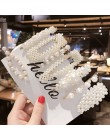 Peruka perłowa zestaw klipsów powłoki Barrettes 2019 moda Korea Imitiation dla kobiet dziewczyn ręcznie robione kwiaty spinki do