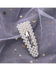 2019 gorąca sprzedaż kobiet dziewczyny elegancka perła geometryczne ze stopu spinki do włosów Barrettes nakrycia głowy spinki do
