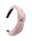 Stałe miękkie wiązane Flamingo z pałąkiem na głowę z pałąkiem na głowę dla kobiet Lady Bow obręcz do włosów akcesoria do włosów 