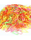 1000 sztuk/partia losowe moda mieszane kolory kółko akcesoria do włosów dla dziewczynek naturalne silne elastyczne gumki
