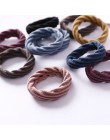 Nowy 10 sztuk kobiety dziewczyny proste podstawowe elastyczne opaski do włosów Tie Gum Scrunchie kucyk Holder opaski gumowe moda