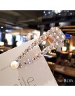 Ruoshui pełny kryształ spinki do włosów akcesoria do włosów dla kobiet Peruka perłowa klipy koreański styl uchwyt do włosów dzie