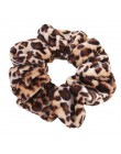 1 pc dobrej jakości Leopard Scrunchies dziewczyny elastyczne włosy liny pasek kobiety Scrunchies Velvet kucyk Holder akcesoria d