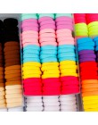 Wysokiej jakości 66 sztuk/pudło cukierki kolor elastyczne gumki do włosów dla dziewczynek dziecko ozdoby z pałąkiem na głowę opa