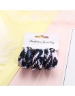 6 sztuk/paczka nowy kobiety drukuj bawełna elastyczne opaski do włosów Scrunchie guma do włosów opaski gumowe kucyk Holder moda 
