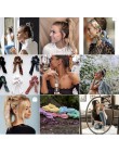 Korea styl czeski Scrunchie drukuj szyfonowa wstążka kobiety elastyczna opaska do włosów miękkie rocznika Turban bandaż akcesori