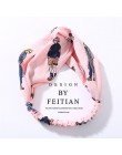 Moda Plaid opaska na głowę Turban elastyczna opaska do włosów opaska na akcesoria do włosów dla kobiet dziewczyny w paski akceso