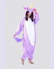 Kobiety Piżama Dorosłych Anime Piżamy Ustawia Cartoon Bielizna Nocna Flanelowa Zwierząt Jednorożec Piżamy Zima Ciepła Bluza Nowy