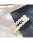Losowo 1PC pełna perły spinki do włosów dla kobiet moda słodka imitacja koreański styl spinki do włosów ze stopu BB uchwyt do wł