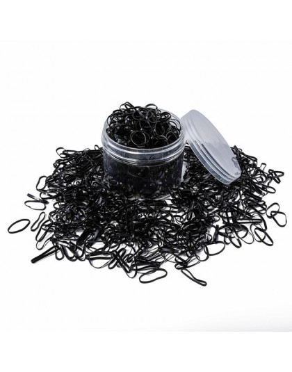250/500/1000 sztuk kucyk Holder elastyczna opaska do włosów uchwyt do włosów gumowe opaski do włosów akcesoria do włosów dla dzi