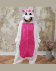 Różowy Unicorn Stitch Piżamy Nightie Piżamy Ustawia Piżamy Flanelowe Zimowe dla Kobiet Dorosłych Piżamy Zima noc-garnitur zestaw