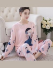 Fabryka Sprzedaż 2018 Kobiety Piżamy Garnitury Piękne casual macierzystej Piżamy garnitury z długim Rękawem Piżamy Wygodne Pijam