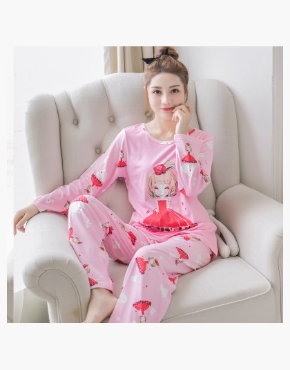 Fabryka Sprzedaż 2018 Kobiety Piżamy Garnitury Piękne casual macierzystej Piżamy garnitury z długim Rękawem Piżamy Wygodne Pijam