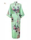 Brand New Ślubu Panna Młoda Druhna Szata Satin Rayon Szlafrok Koszula Dla Kobiet Kimono Piżamy Kwiat Plus Rozmiar S-XXXL S02D