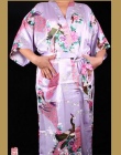 Brand New Ślubu Panna Młoda Druhna Szata Satin Rayon Szlafrok Koszula Dla Kobiet Kimono Piżamy Kwiat Plus Rozmiar S-XXXL S02D