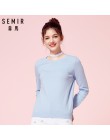 SEMIR 2019 kaszmirowy sweter z dzianiny damskie swetry z golfem jesień zima podstawowe kobiety swetry koreański styl Slim Fit cz