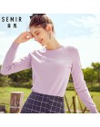 SEMIR 2019 kaszmirowy sweter z dzianiny damskie swetry z golfem jesień zima podstawowe kobiety swetry koreański styl Slim Fit cz