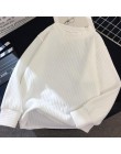 Sweter kobiet 2018 jesień zima nowy jednolity kolor bazowy sweter z długim rękawem O Neck moda luźne Harajuku wąski sweter kobie