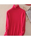 Kaszmirowy sweter kobiet sweter z golfem damskie rozmiar Plus z dzianiny z dzianiny z golfem zima kaszmirowy sweter dla kobiet c