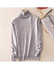 Kaszmirowy sweter kobiet sweter z golfem damskie rozmiar Plus z dzianiny z dzianiny z golfem zima kaszmirowy sweter dla kobiet c