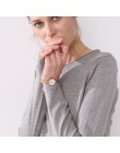 Kobiety knitting sweter z długimi rękawami zwinięte z dekoltem w kształcie litery "o" kołnierz kobiet krótki Casual solidna moda