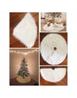 1pc biały pluszowe boże narodzenie drzewo futrzany dywan wesołych świąt dekoracje na boże narodzenie dla domu Natal drzewa spódn