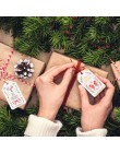 50 sztuk/partia wesołych świąt bożego narodzenia DIY unikalne zawieszka na prezent radość na świecie małe karty opcjonalne ciąg 
