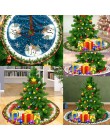 1pc biały pluszowe boże narodzenie drzewo futrzany dywan wesołych świąt dekoracje na boże narodzenie dla domu Natal drzewa spódn