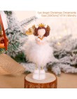 FengRise śliczne anioł lalka dziewczyna narciarski wisiorek boże narodzenie ozdoby choinkowe dla domu drewniane boże narodzenie 