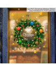 QIFU dekoracje na boże narodzenie okno naklejki świąteczne dekoracje do domu Xmas Decor wesołych boże narodzenie 2018 szczęśliwe