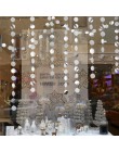 4 M Twinkle płatki śniegu papierowe girlandy wisiorek ozdoby dekoracje na boże narodzenie dla domu nowy rok 2020 Noel akcesoria 