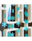 4 M Twinkle płatki śniegu papierowe girlandy wisiorek ozdoby dekoracje na boże narodzenie dla domu nowy rok 2020 Noel akcesoria 