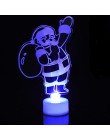 Wesołych świąt akrylowe światło LED boże narodzenie ozdoby choinkowe wisiorek boże narodzenie święty mikołaj Snowman światła Xma