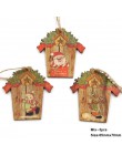 Wielu styl kreatywny drewna rzemiosło boże narodzenie drewniane wisiorki ozdoby dla dzieci prezent DIY ozdoba na choinkę dekorac